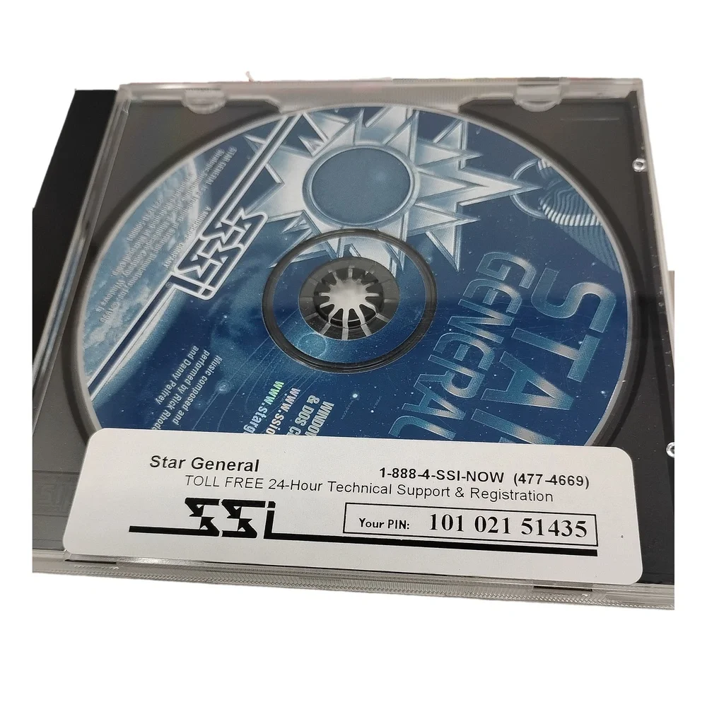SSI Star General 1996 PC Game Big Box Retro Space Wargame DOS Windows 95